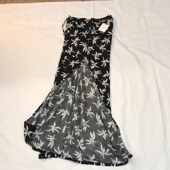 NWT Onia Chloe Wide leg pants ocean breeze coverup - Picture 4 of 8